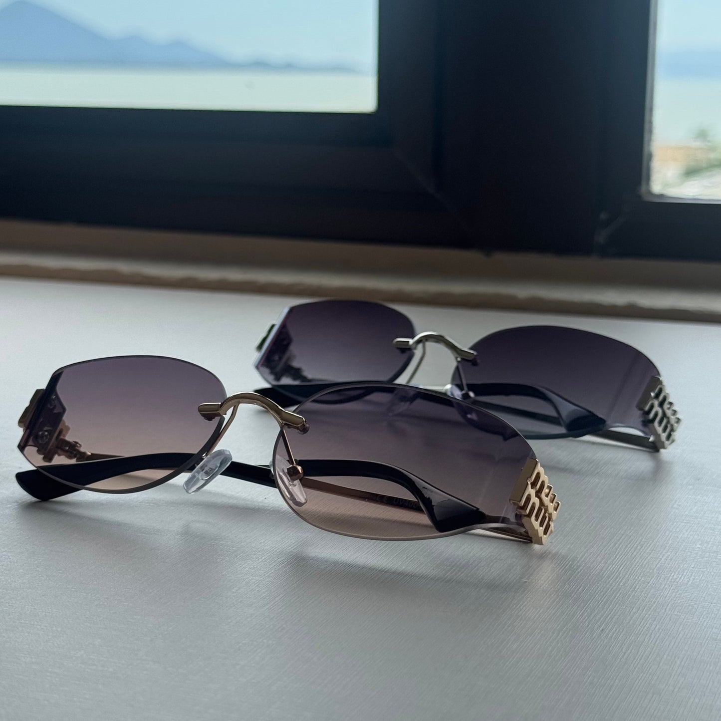 Óculos Bella Couture – Rimless Oval DELUXE