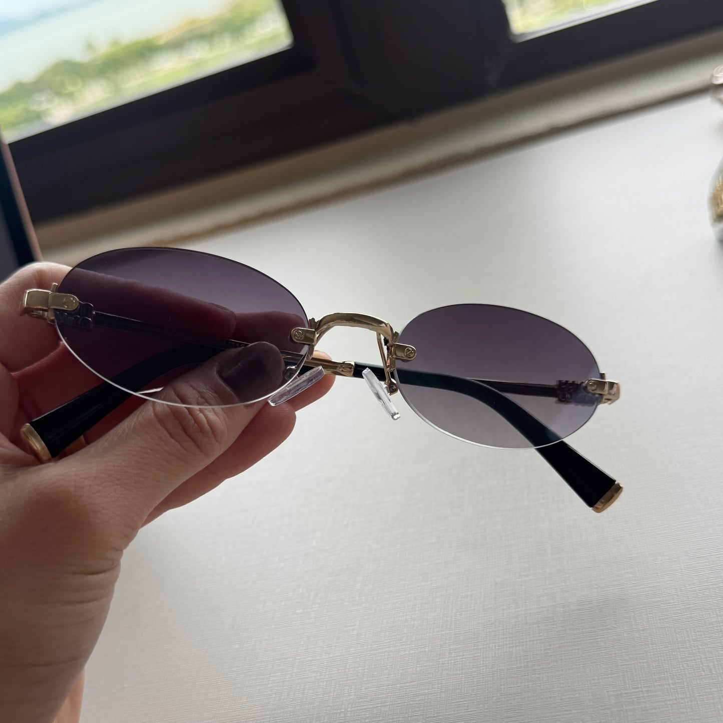 Óculos Amélie Classic – Rimless Oval DELUXE